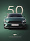 Poster 50 Years Mustang Car Cr001 50cm X 70cm Premium Black Wooden Frame-62978pd133148f55323