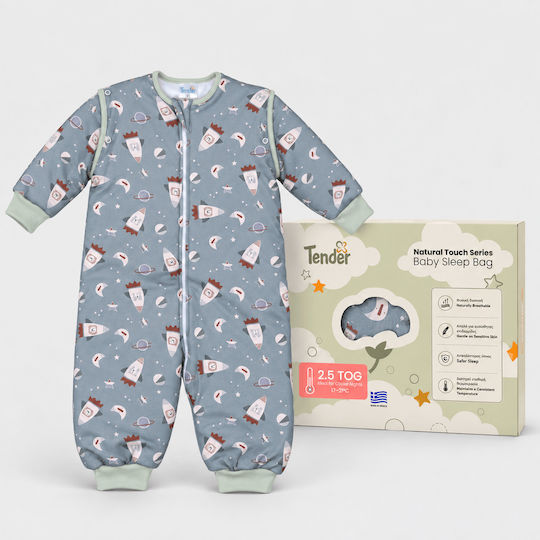 Tender Rockets Winter Sleeping Bag with Legs 2.5 Tog Sage Green Tender Rockets Winter Sleeping Bag with Legs 2.5 Tog Sage Green