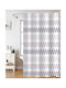 Nima Zentra Fabric Shower Curtain 180x200cm White-Beige