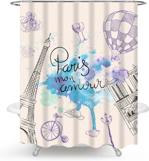 Viopros Amour Duschvorhang 180x200cm 697367 Viopros Amour Duschvorhang 180x200cm 697367