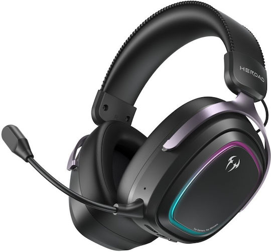 Heroad GT2 Ασύρματο Over Ear Gaming Headset με σύνδεση Bluetooth / USB για PC / PS4 / PS5