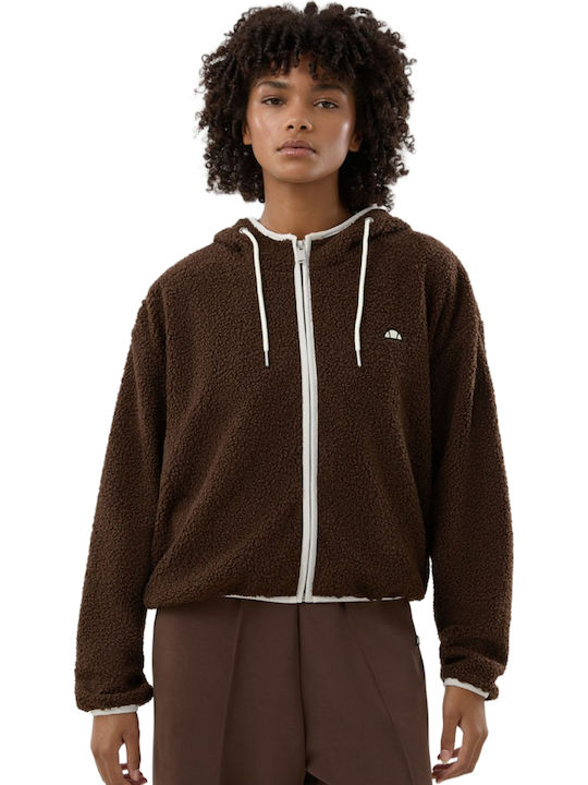 Ellesse Nell Oro Fleece Women's Cardigan Brown
