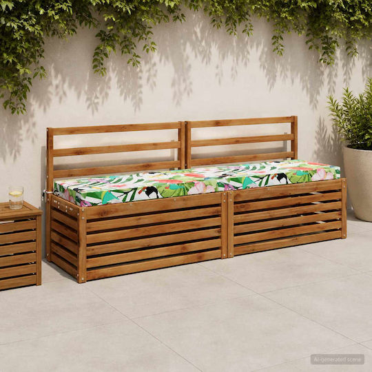 vidaXL Възглавница за градинска пейка Soest Многоцветна 2 бр. 40x170 см