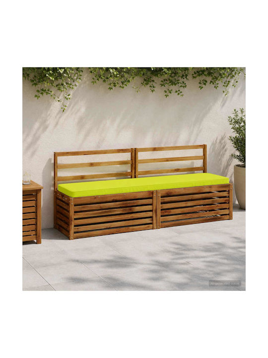 vidaXL Garden Bench Cushion Green 2 pcs 40x200 cm