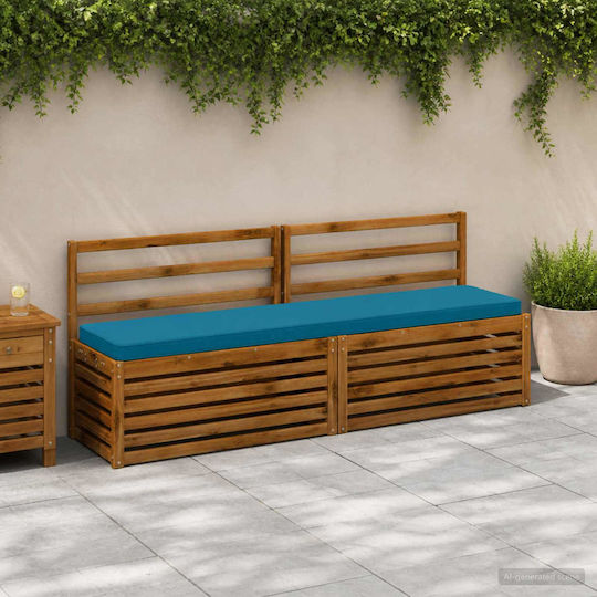 vidaXL Gartenbankkissen Blau 2 Stk. 40 x 200 cm