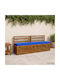 vidaXL Възглавница за градинска пейка Soest Кралскосиня 2 бр. 40x180 см.