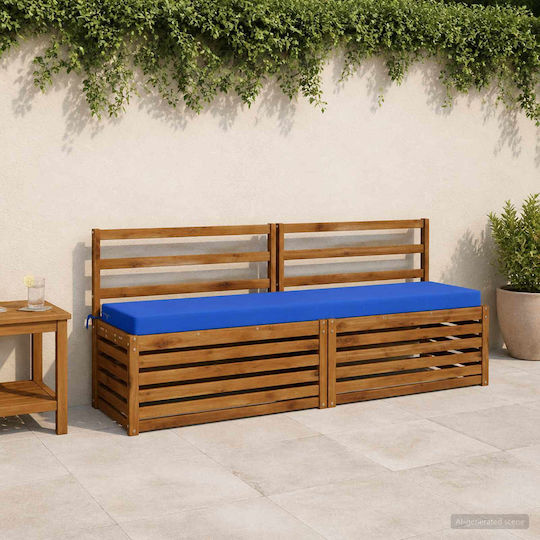 vidaXL Възглавница за градинска пейка Soest Кралскосиня 2 бр. 40x180 см.