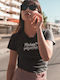 T-Shirt Weichmach*Magnet Damen Schwarz 2 Extra Large Baumwolle