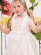 Bambolino Ecrufarbenes Taufkleid aus Tüll