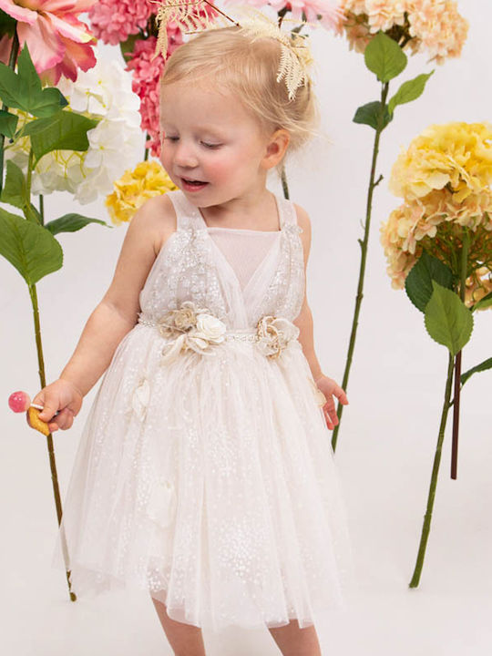 Bambolino Neraida Ecru Taufkleid