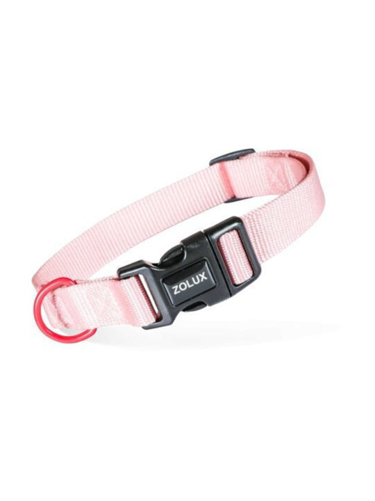 Zolux Classic Nylon Dog Collar 21–36 Cm/10 Mm Pink