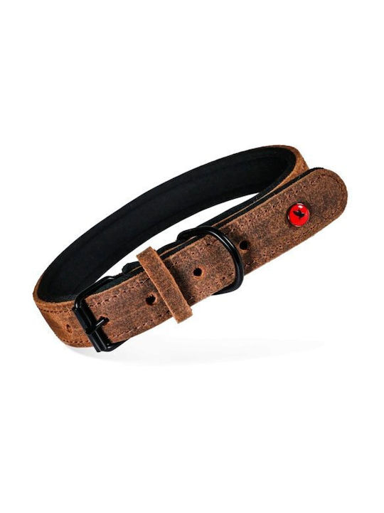 Zolux Leather Dog Collar Comfort 40 Cm/16 Mm Brown