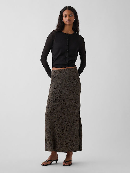 Maxi Φούστα Λεοπάρ Brown Leopard Print