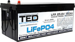 Lifepo4 Battery 25.6v 150ah 3840wh Multifunctional Smart Bms App Monitoring – Ted Electric Lifepo4 Battery 25.6v 150ah 3840wh Multifunctional Smart Bms App Monitoring – Ted Electric