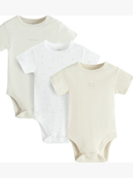 Cool Club Mih Set Bodysuit with Pants Ecru 3 Pieces Cool Club Mih Set Bodysuit with Pants Ecru 3 Pieces