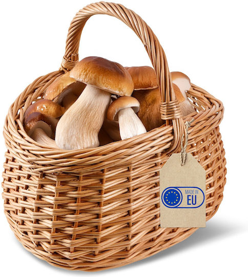 Creative Dekorativer Korb aus Korbweide Beige 43x33x40 cm
