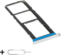 Sim Tray Holder Honor X5c Plus Microsd Card Slot + Sim Ejector Tool Included Silver