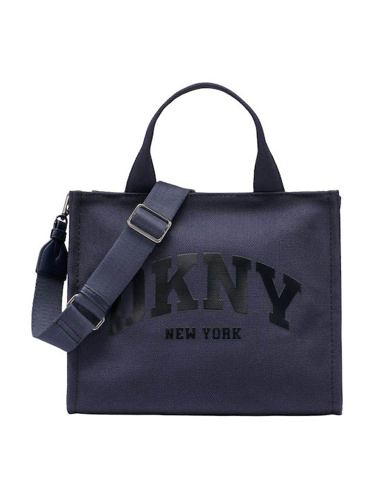 DKNY Hadlee Fabric Women's Tote Bag Navy Blue