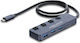 DeLock Hub 10 Θυρών με σύνδεση USB-C Γκρι