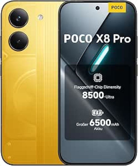 Xiaomi Poco X8 Pro 5G Dual-SIM (8/256 GB) Gelb