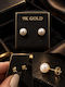Gold Pearl Earrings 9K – Timeless Elegance