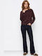 Damen Jeans Schlaghose