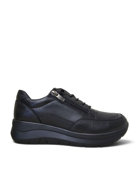Women's Black Sneakers 260102-1-Black
