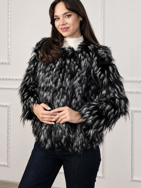 Kurzer Damenpelz Black