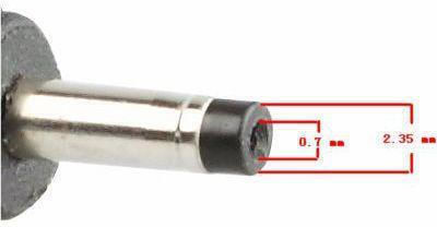 Powertech Asus-Laptop-Ladegerätstecker M21 19 V 2,35 × 0,7 mm