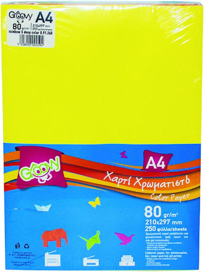 Groovy Hârtie de Imprimare A4 80 g/m² 250 de Foi Multicolor