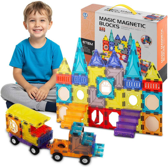 Joc Magnetic de Construcție pentru Copii de 3+ Ani