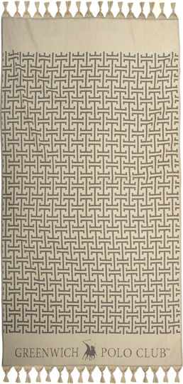 24home.gr Beige Beach Towel 170x90 cm