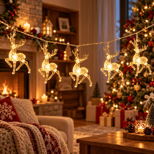 20 LED Lights 3m Warm White Battery-Powered String