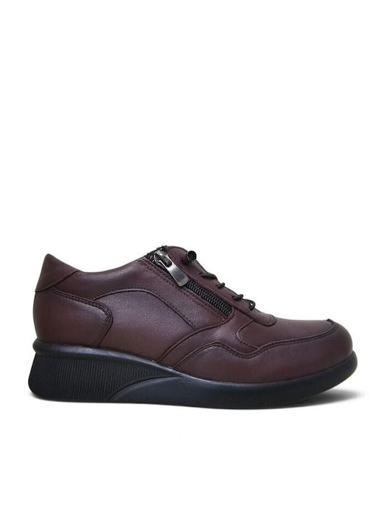 Sneakers Damă Burgundy 260100-9-Burgundy