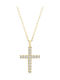 Chrilia 9K Gold Cross with Chain