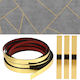 Dekorativer Goldener PVC-Zierstreifen 12 mm Flach