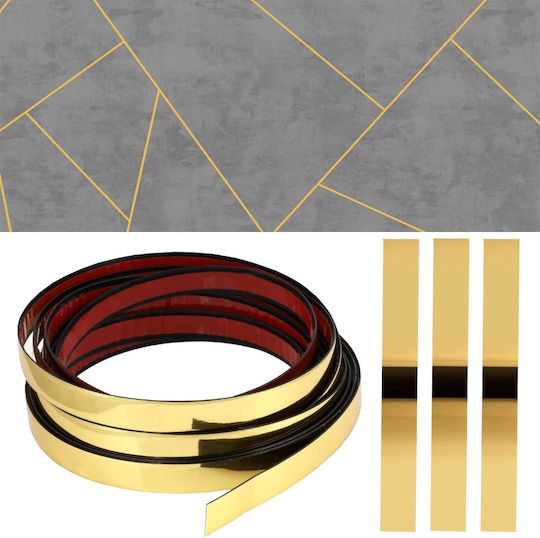 Dekorativer Goldener PVC-Zierstreifen 12 mm Flach