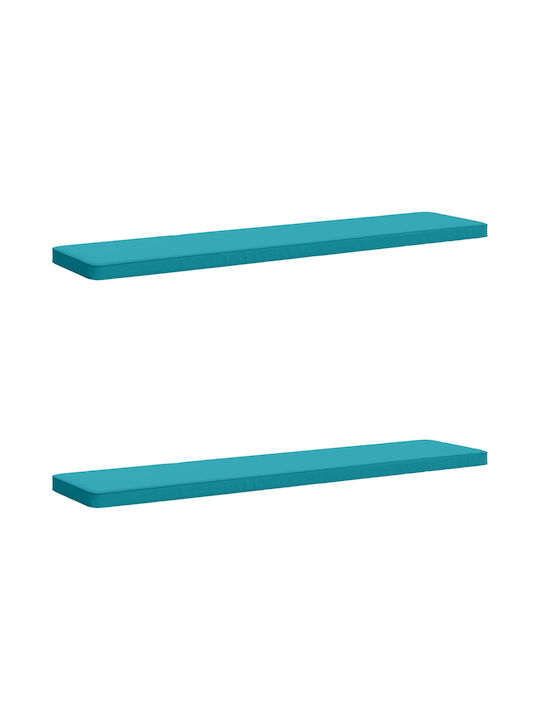 vidaXL Vught Garden Bench Cushion Turquoise 2 p...