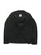 Waterproof Kids’ Casual Short Jacket with Lining & Hood Dark Shadow