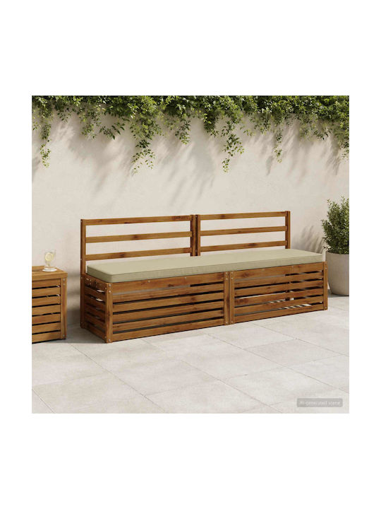 vidaXL Green Garden Bench Cushion 2 pcs 200x40 cm