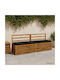 vidaXL Gartenbankkissen Schwarz 2 Stück 200 x 40 cm