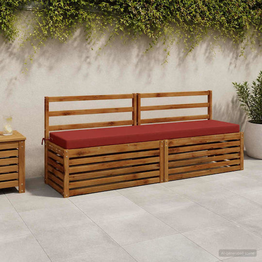 vidaXL Gartenbankkissen Soest Rot 2 Stk. 170 x 40 cm