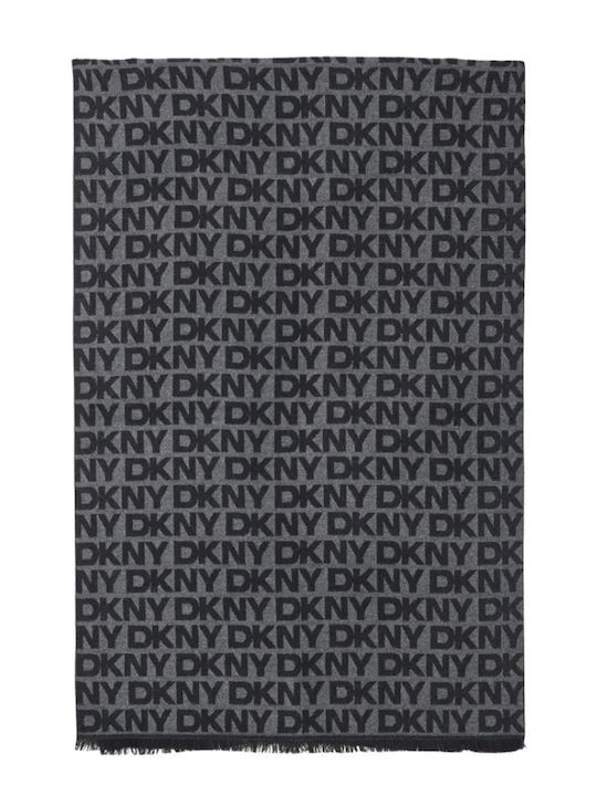DKNY Γυναικείο Πλεκτό Κασκόλ Μαύρο
