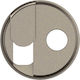 Celiane Telephone & TV Socket Plate Titanium