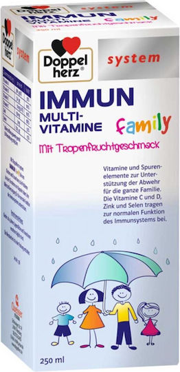 Doppelherz Мултивитаминен Family Витамин С 12 mg Тропически Плодове 250 ml