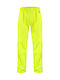 Mac In A Sac Pantaloni de Ploaie Impermeabili Full Zip, Pliabili, Unisex, Galben Neon