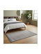 SpitiBazaar Shaggy Bedroom Rug Sets Grey 3 Pieces