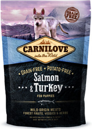 1.5kg Dry Food for Puppies with Salmon and Turkey