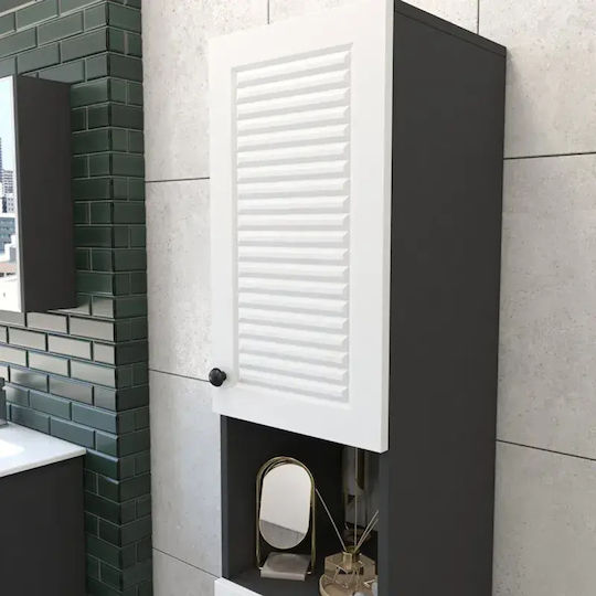 SteweHome STE-003286-V4997 Floor-Standing Bathroom Column Cabinet for Laundry 172x33x30cm Grey SteweHome STE-003286-V4997 Floor-Standing Bathroom Column Cabinet for Laundry 172x33x30cm Grey