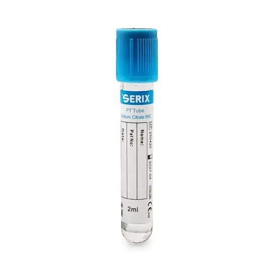 Vacutainer Coagulation – Sodium Citrate Blue Cap Pet Serix 100 Pcs 4.5 ml